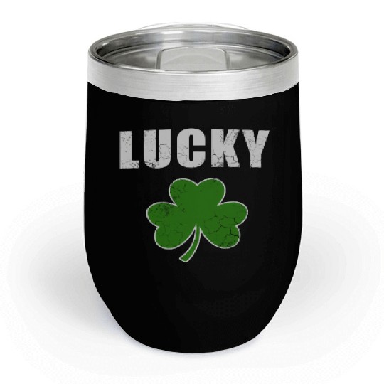 Lucky Irish Shamrock St Patrick'S Day Youth Chill Wine Tumblers