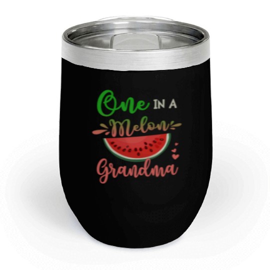 Family One In A Melon Grandma Party Family Chill Wine Tumblers