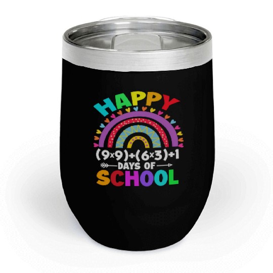 Math Formula 100 Days Of School Math Teacher Chill Wine Tumblers