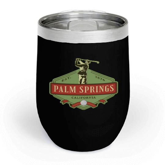 Palm Springs California Golf Chill Wine Tumblers