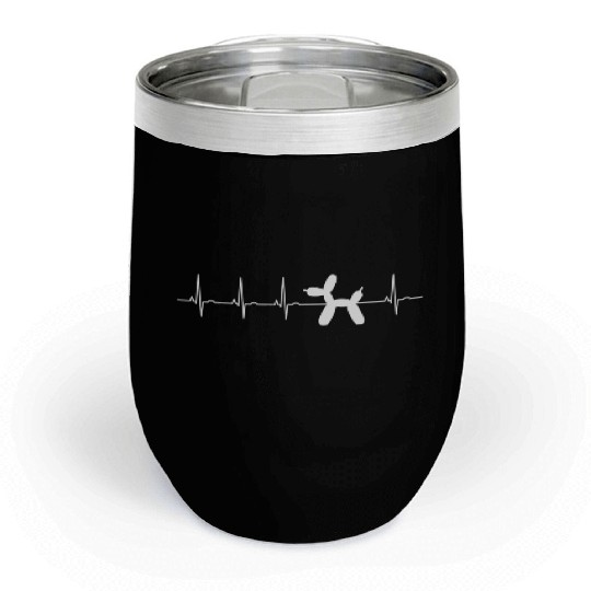 Balloon Twister Ekg Hebeat Chill Wine Tumblers