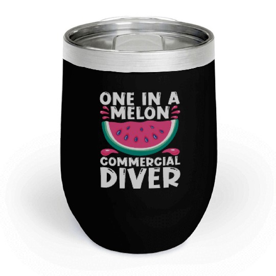 Diving Diver Melon Commercial Diving Chill Wine Tumblers