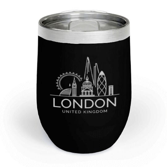 London United Kingdom City yline Chill Wine Tumblers