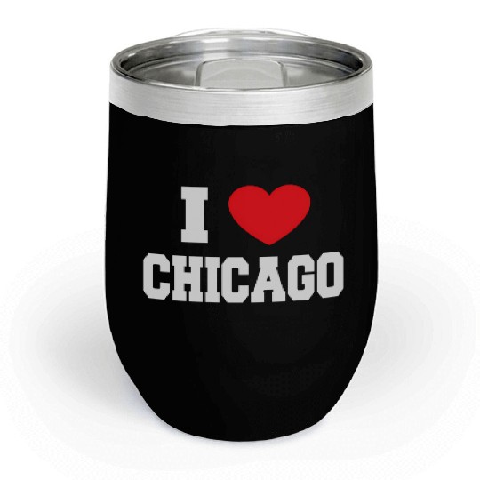 I Love Chicago Chill Wine Tumblers