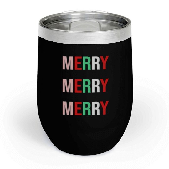 Merry Merry Merry Chill Wine Tumblers