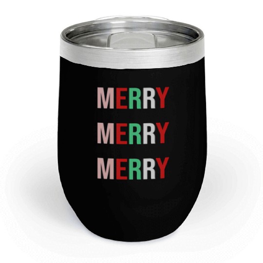 Merry Merry Merry Chill Wine Tumblers