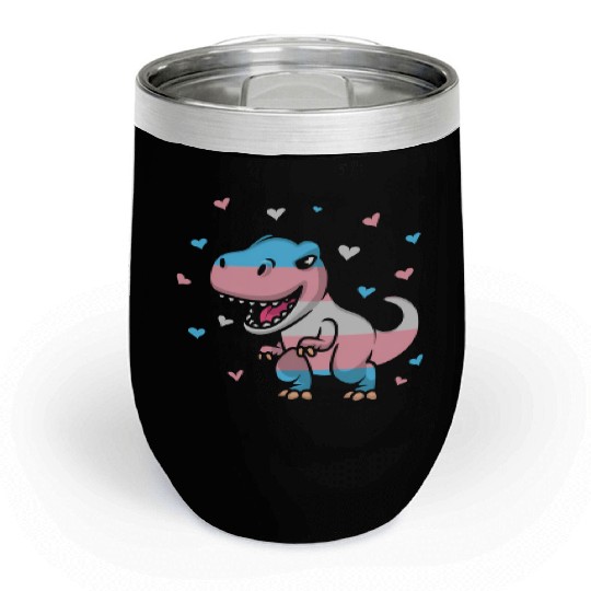 Transgender Pride Flag Transgender Pride Colors Chill Wine Tumblers