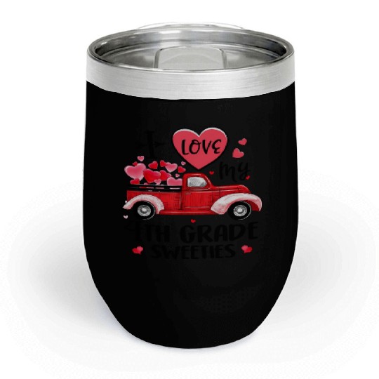 Ph Truck Day 4Th Grade Teacher Chill Wine Tumblers