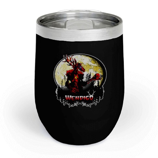 Wendigo New Monster inwalker Cryptid Evil Chill Wine Tumblers