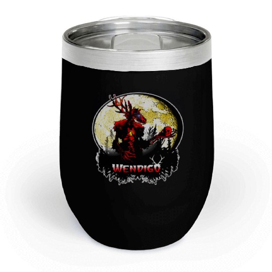 Wendigo New Monster inwalker Cryptid Evil Chill Wine Tumblers
