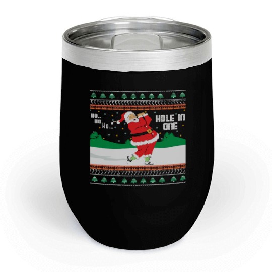 Ho Ho Ho Ugly Santa Golf Jumper Chill Wine Tumblers