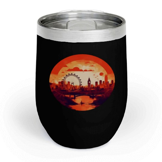 London Skyline Chill Wine Tumblers