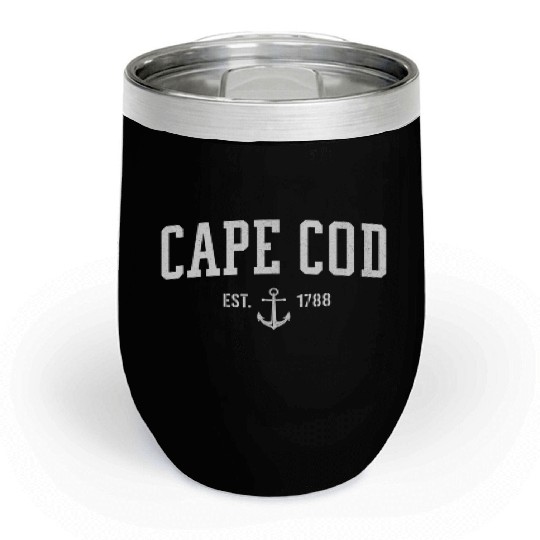 Cape Cod Massachusetts 1788 Nautical Look Chill Wine Tumblers