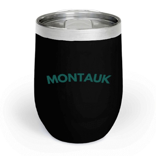 Montauk New York Vintage College Style (Green) Chill Wine Tumblers