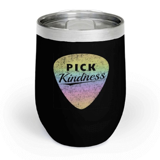 Pastel Rainbow Guitar Pick Pun Anti-Bullying Pick Chill Wine Tumblers