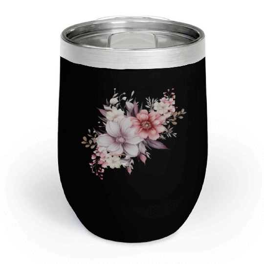 beautiful flowers in awesome summer colours Chill Wine Tumblers