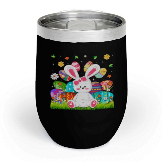 Easter Bunny Toddler Easter Chill Wine Tumblers