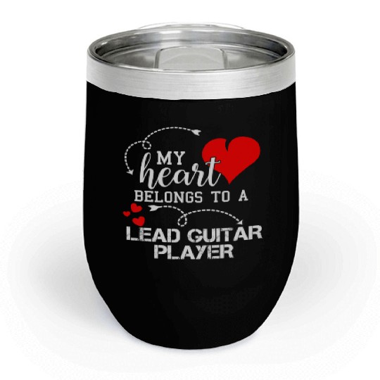 I Love My Lead Guitar Player Husband Wife Chill Wine Tumblers