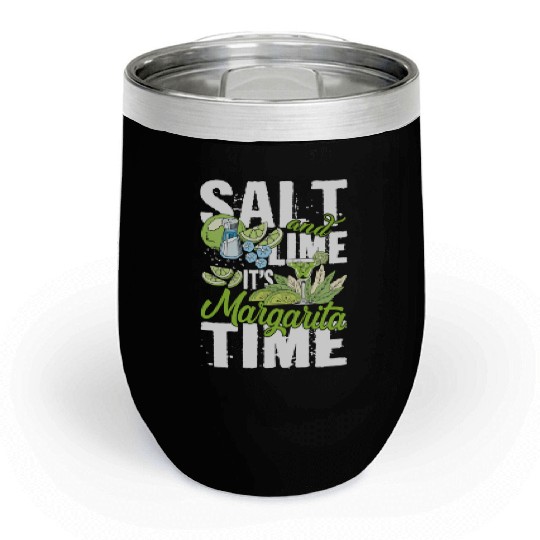 Salt And Lime It'S Margarita Time Pub Crawl Pytime Chill Wine Tumblers