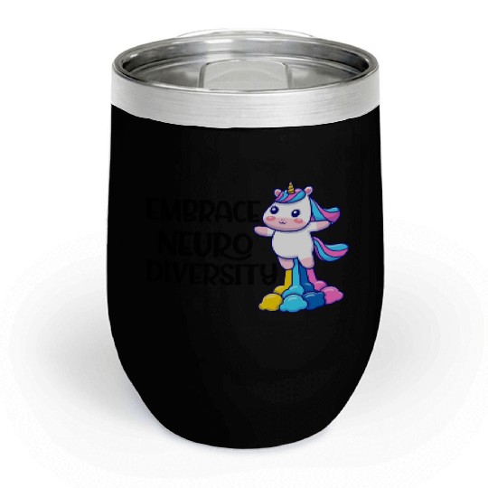 embrace neurodiversity trending Chill Wine Tumblers
