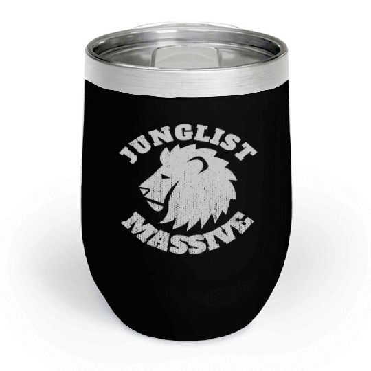Junglist Music DnB EDM Drum N Bass Lion Chill Wine Tumblers