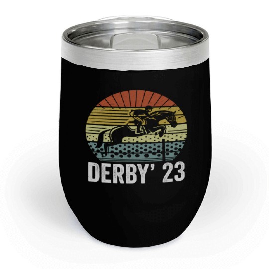 Kentucky Racing 2023 Derby Horse Racing Chill Wine Tumblers