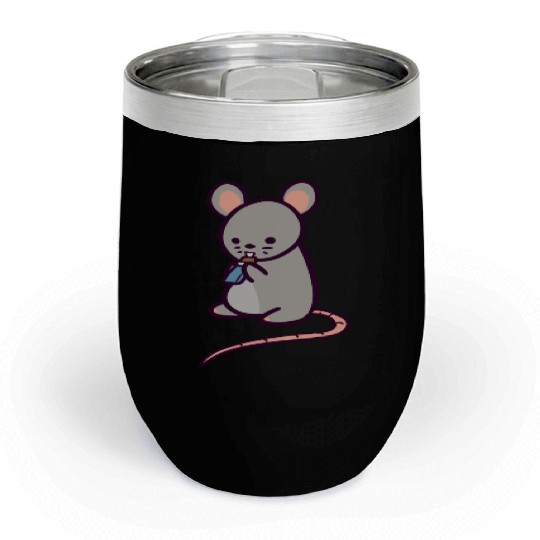 Cute Rat Candy Bar Chill Wine Tumblers