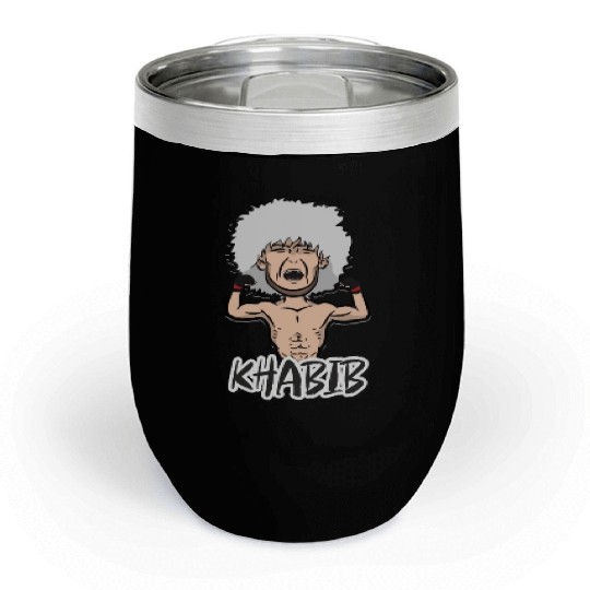 Khabib Nurmagomedov MMA mixed martial art Chill Wine Tumblers
