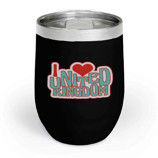 United kingdom hearts Chill Wine Tumblers