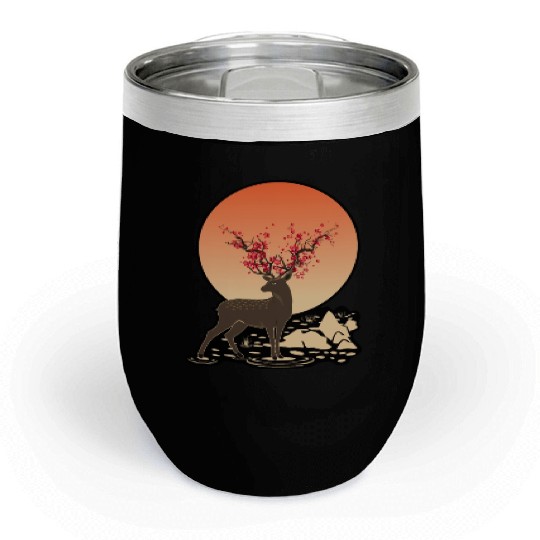 THE SACRED DEER | NATURE HOLY SPIRIT Chill Wine Tumblers