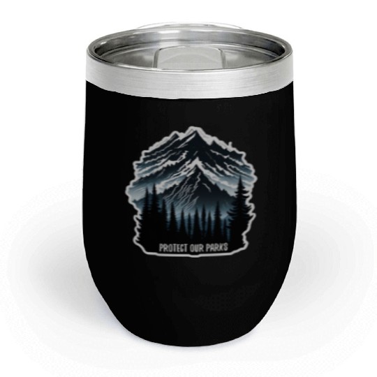 Natur Wildlife Outdoor Forest Camping Hiking Chill Wine Tumblers