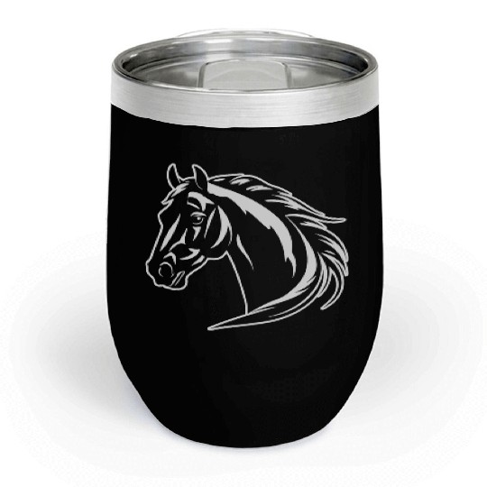 Horse Equine Pony Chill Wine Tumblers