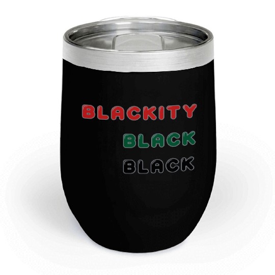 Blackity Black Black Chill Wine Tumblers