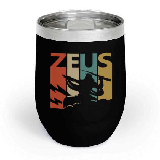 Zeus God Of Thunder - Greek Mythology Chill Wine Tumblers
