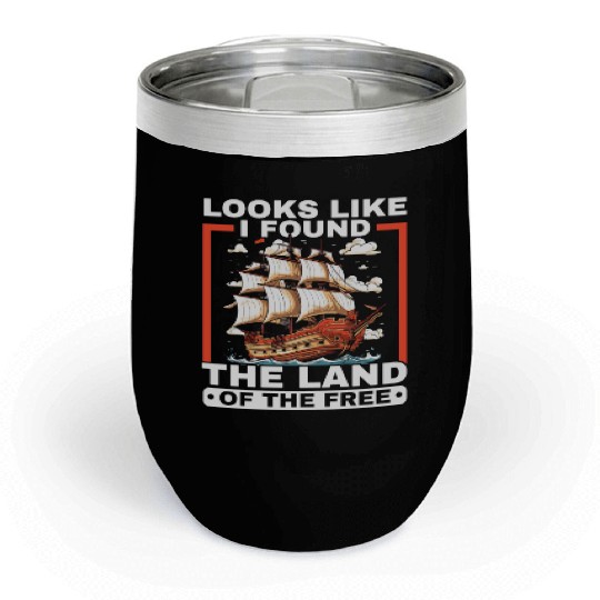 Christopher Columbus Italian American Columbus Day Chill Wine Tumblers