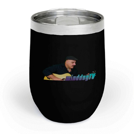 Minddog Guitar Player Chill Wine Tumblers