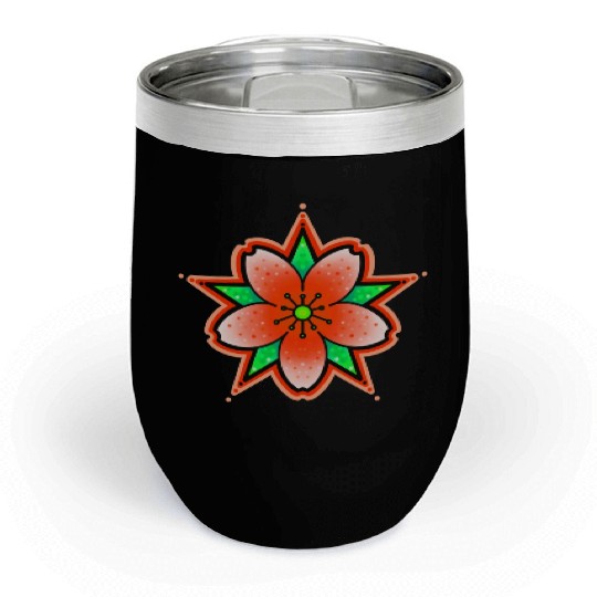 Sakura Flower Chill Wine Tumblers