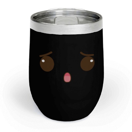 Surprised Cute Face summer Chill Wine Tumblers