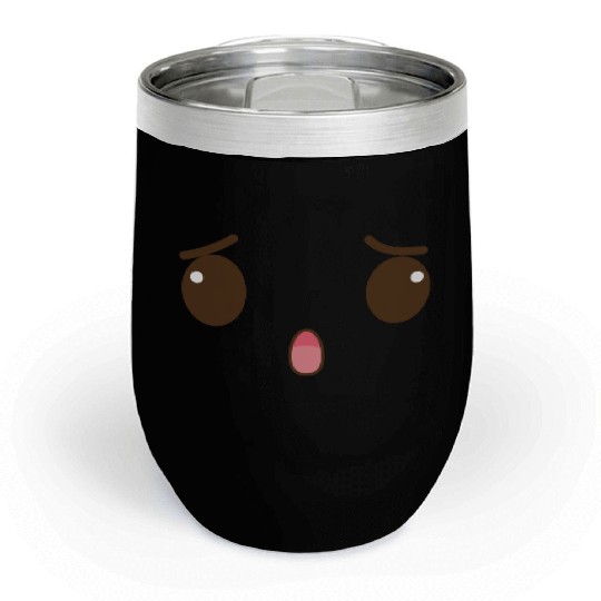 Surprised Cute Face summer Chill Wine Tumblers