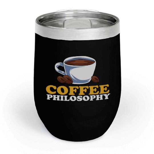 Coffee Philosophy Teacher Poetry Science Coffee Chill Wine Tumblers