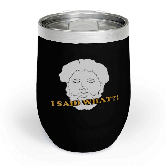 I Said What Philosophy Socrates Teacher Reading Chill Wine Tumblers