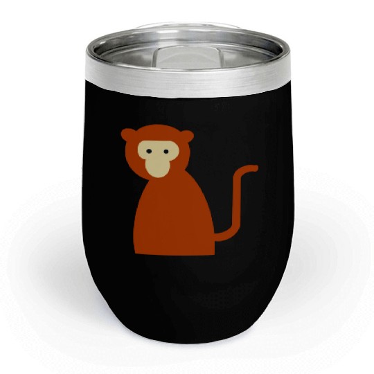 Brown Monkey Chill Wine Tumblers