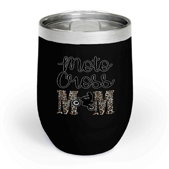 Moto X Motocross Mama Mom Racing Dirtbike Race Day Chill Wine Tumblers