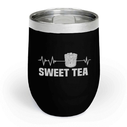 Great Sweet Tea Glass Heartbeat Motif Chill Wine Tumblers
