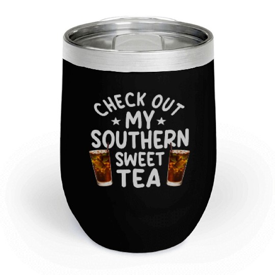Southern Sweet Tea Outfit Chill Wine Tumblers
