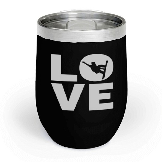 Love Snowboarding For Snowboarders Chill Wine Tumblers