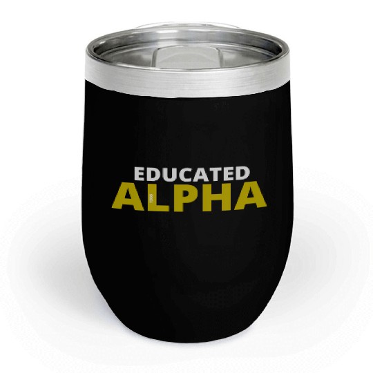 Educated Alpha 1906 Apa Fraternity For Chill Wine Tumblers