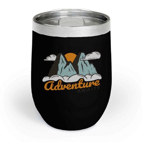 Mountain Adventure Awaits Chill Wine Tumblers