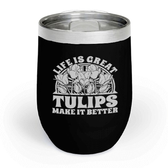 Tulip Gardening Tulips Chill Wine Tumblers
