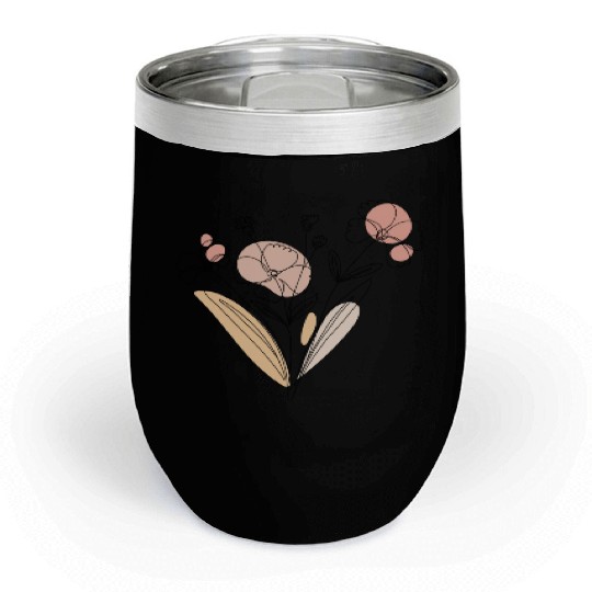 Wildflowers Flowers Nature Bouquet Chill Wine Tumblers